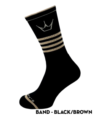 Носки Peaty's AW25 ShredSock - Band, Black/Brown, 10