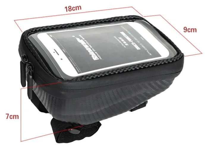 Велосумка на кермо Rhinowalk Bike Phone 6.5 E001 Black