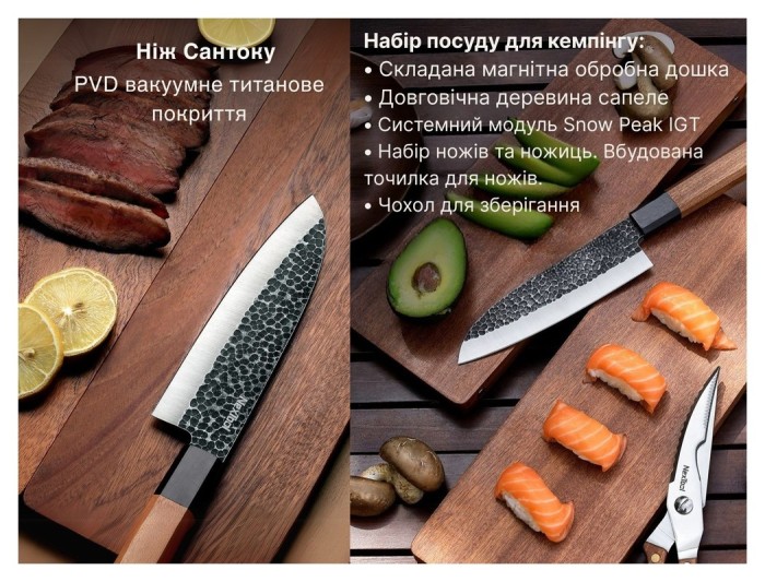 Набор ножей приборов для кемпинга NexTool Camp Chef