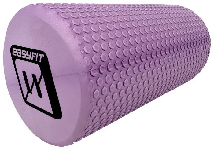 Масажний ролик EasyFit Foam Roller 30 см Бузковий, укр, укр