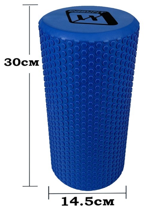 Масажний ролик EasyFit Foam Roller 30 см Бузковий