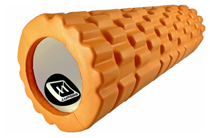 Масажний ролер EasyFit Grid Roller Mini 30 см помаранчевий