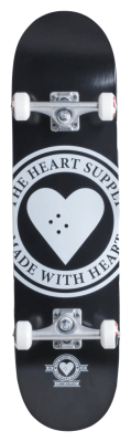 Скейтборд Heart Supply Logo Complete Skateboard (8", Badge Black)