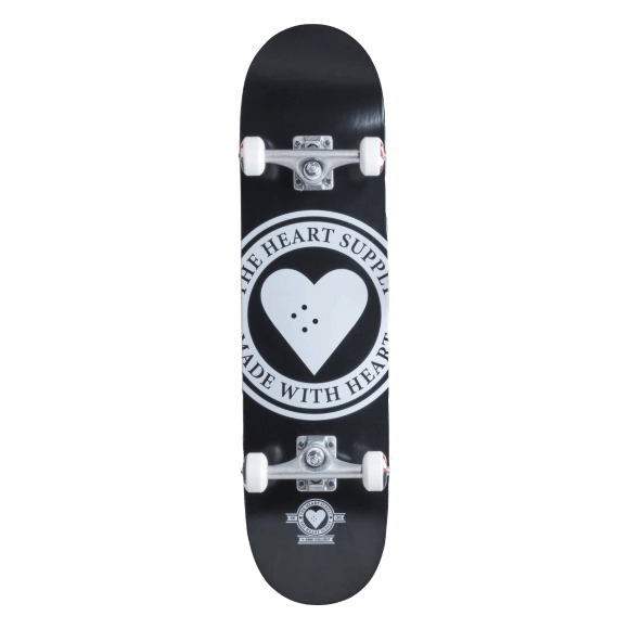 Heart Supply скейтборд Logo Complete Skateboard (8", Badge Black)