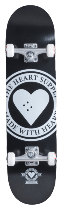 Скейтборд Heart Supply Logo Complete Skateboard (8", Badge Black), укр, укр
