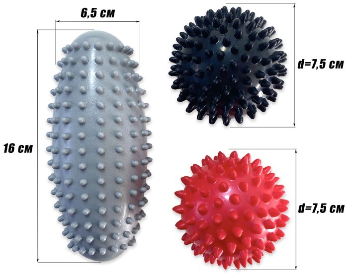 Набір для масажу та МФР EasyFit PVC Set-1 у сумочці