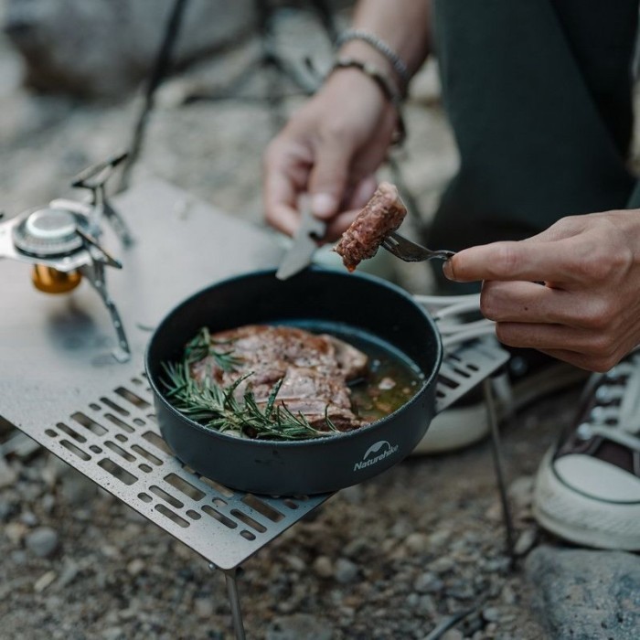 Набір посуду для кемпінгу 2 од. Naturehike CNK2300CJ0002, 1,2 л, алюміній, укр, укр