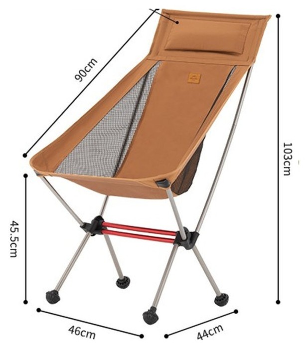 Кресло складное ультралегкое Naturehike Stellaluna L02 CNK2350JJ018, оранжевый