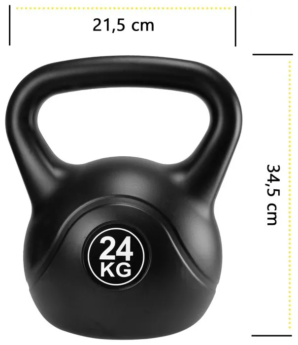 Гиря виниловая Cornix 24 кг XR-0434 Black