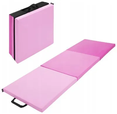 Мат гімнастичний складний 4FIZJO 180 x 60 x 5 см Pink/Light Pink (P-5907739319678)