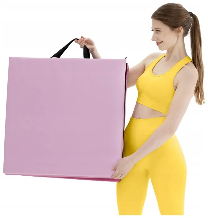 Мат гімнастичний складний 4FIZJO 180 x 60 x 5 см Pink/Light Pink (P-5907739319678)
