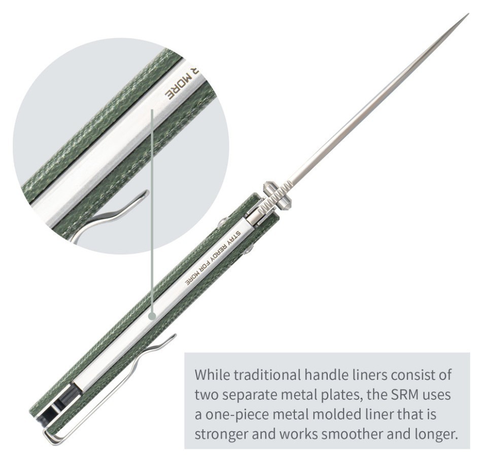 Нож складной SRM Terrier 258L-MG2, зеленый