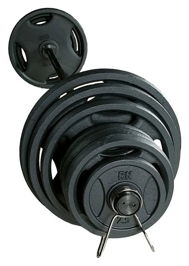 Олімпійська металева штанга RN-Sport Quatro 145 кг (2х20,2х15,2х10,6х5,2х2.5 + 2.2 м) (RNS_Olimp_quatro145)