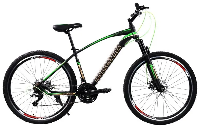 ВЕЛОСИПЕД CROSSRIDE 27,5 MTB ST "WESTSIDE", Чорно-зелений