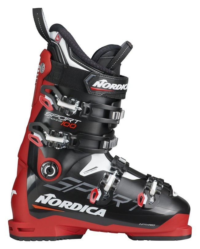 Черевики гірськолижні Nordica SPORTMACHINE 100 41 (265мм) Black/red/white (050R3001-WRH), укр, укр