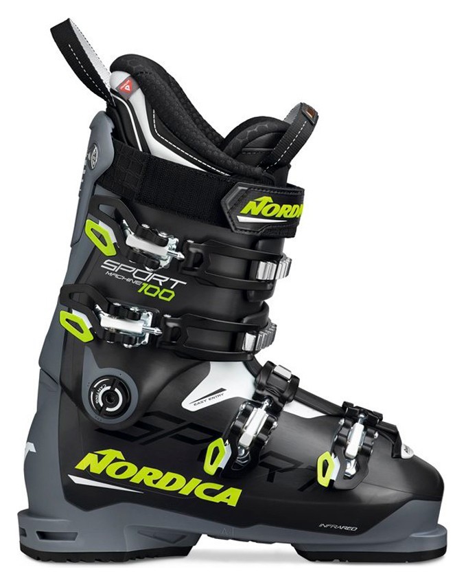 Ботинки горнолыжные Nordica SPORTMACHINE 100 41 (265мм) Black/red/white (050R3001-WRH)