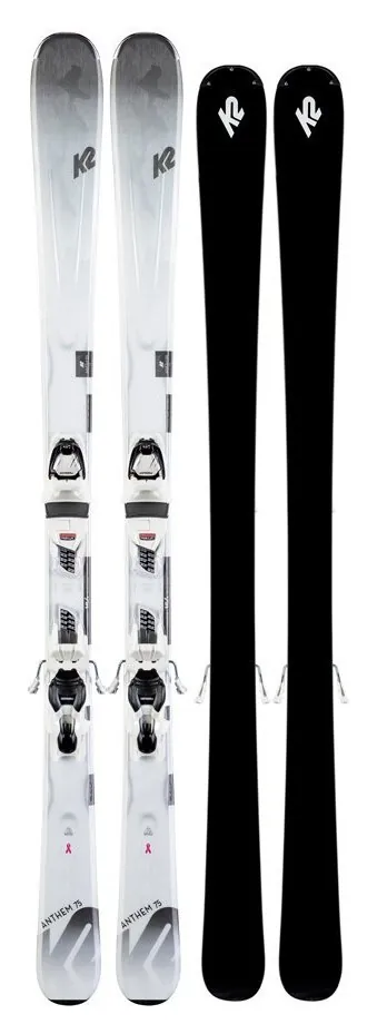 Лижі гірські комплект K2 ANTHEM 75+ERP 10 QKCLK 142см Grey/white (10D0408.173.1+10C1015.173.1) (156 см grey/white)