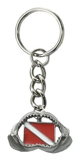 Аксессуары SCUBA PEWTER KEYCHAIN SHARK JAW'09