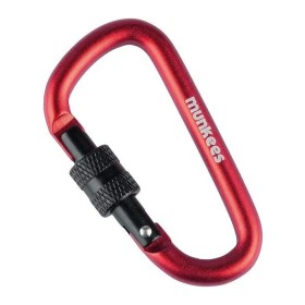 Munkees 3246 карабин D with Screw Lock 6 mm x 60 mm red