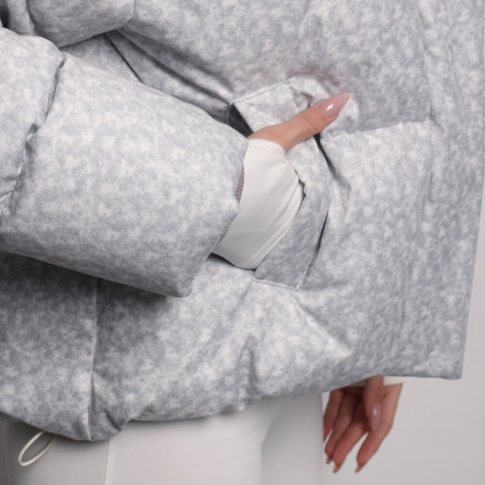 Куртка Slavni водоотталкивающая светло-серая. Куртка Slavni Dream Женская светло-серая