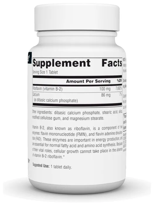 Vitamin B-2 100 mg - 100 tabs