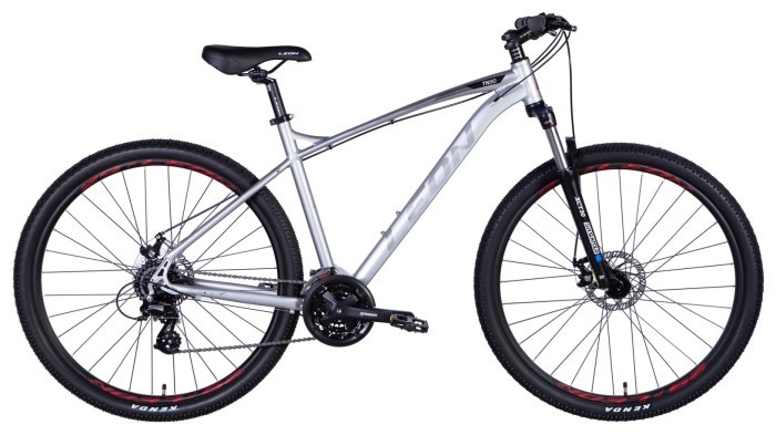Велосипед AL 29" Leon TN-90 DD рама-20" серо-черный с красным 2024