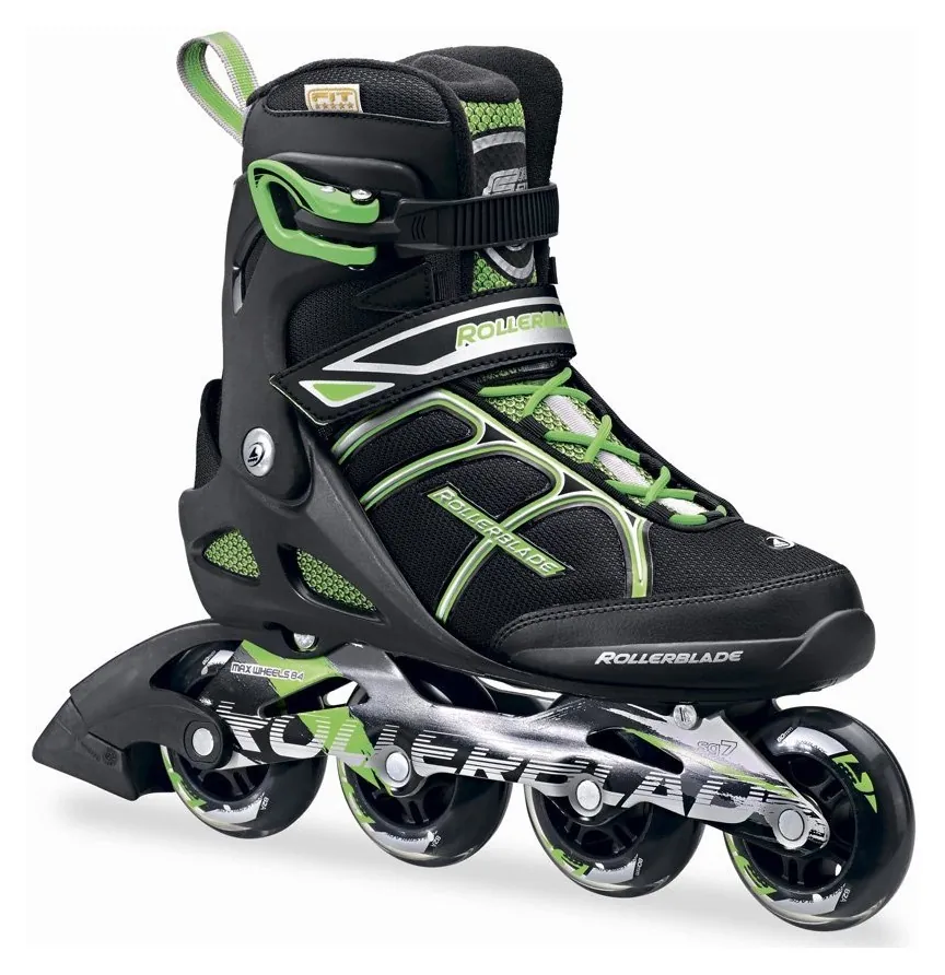 Роликові коньки для дорослих Rollerblade MACROBLADE 80 M 41 (8.5US) 265мм Black/green (07623700 T83) (300мм)