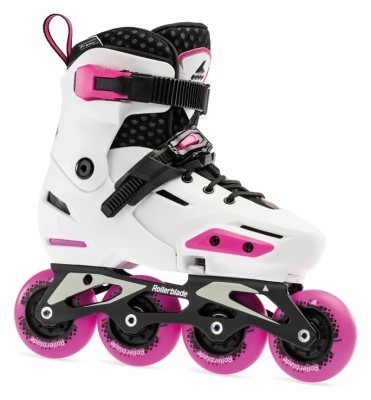 Роликовые коньки детские Rollerblade APEX G W 29-32 (185-210мм) White/pink (07102700)