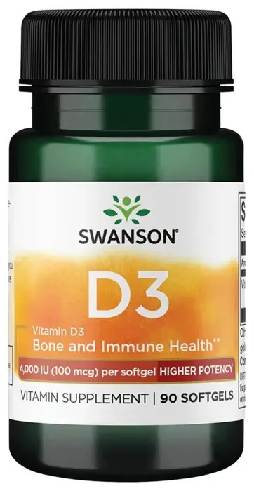 Vitamin D3 4000 IU (100 mcg) - 90 softgels