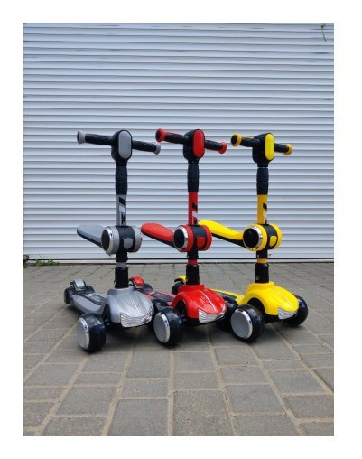 Дитячий самокат з сидінням 2 в 1 Scooter Highend 828A