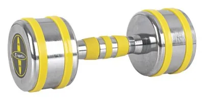 Гантель хромированный inSPORTline Yellsteel 8 кг