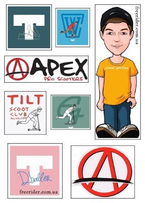 Наклейка (стікер) колаборація Street Ptichka