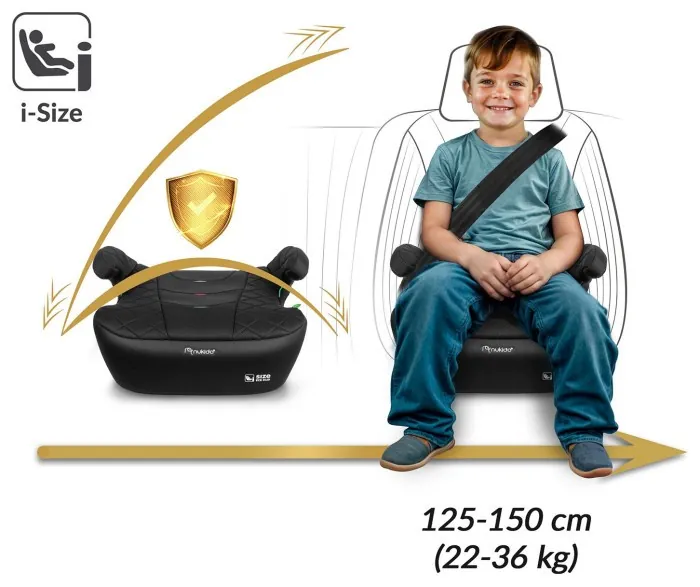 Бустер Nukido Louis ISOFIX 710200 125-150 см, черный
