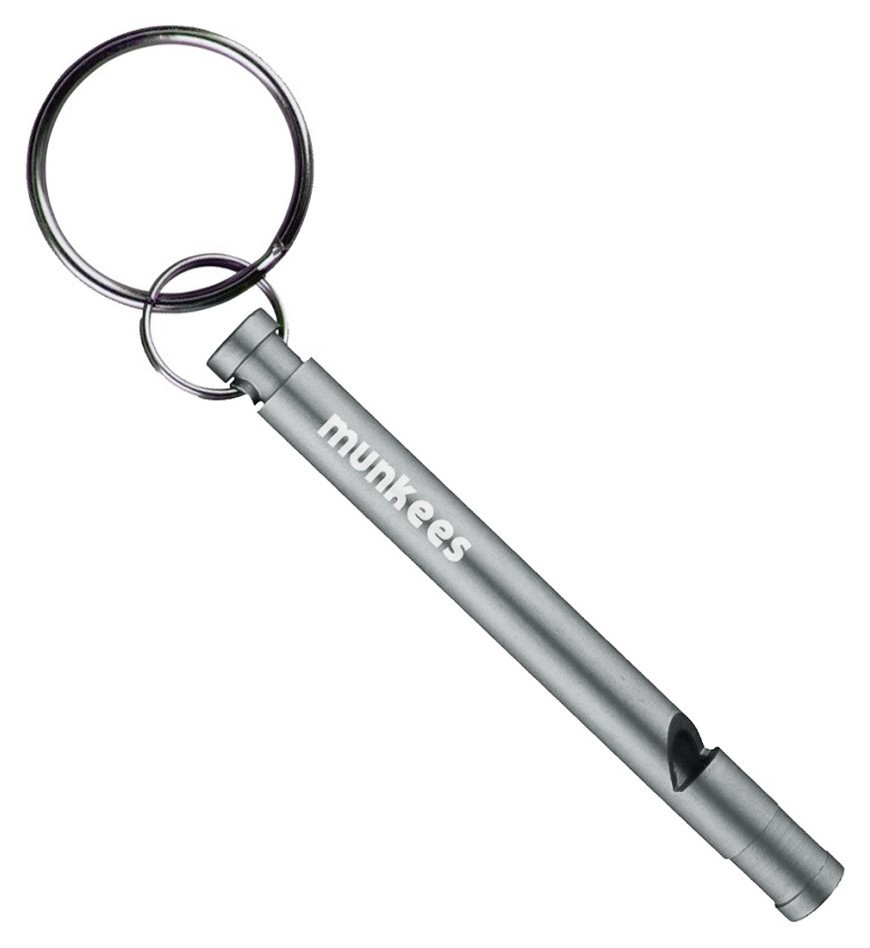Munkees 3386 брелок-свисток Slim Whistle grey