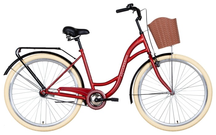 Велосипед 28" Dorozhnik AQUAMARINE 2022 (бордовий), укр, укр