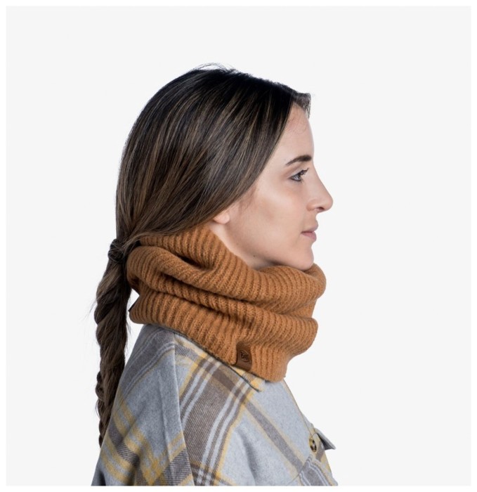 Шарф-труба Buff Knitted & Fleece Neckwarmer Marin, Nut