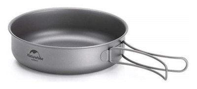 Сковорідка титанова з розкладною ручкою 17 см Naturehike NH18T010-A