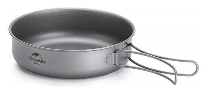 Сковорідка титанова з розкладною ручкою 17 см Naturehike NH18T010-A, укр, укр