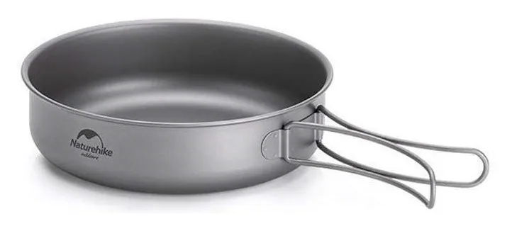Сковорідка титанова з розкладною ручкою 17 см Naturehike NH18T010-A (FNR_6927595733288)