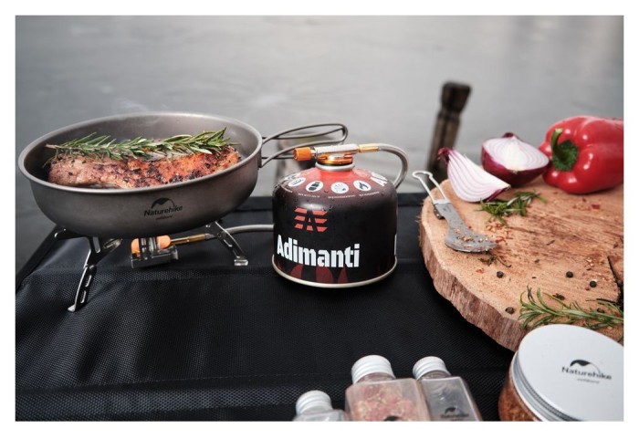 Сковорідка титанова з розкладною ручкою 17 см Naturehike NH18T010-A, укр, укр