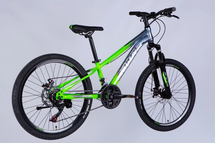 Велосипед ST 24" SPACE MARS DD FR рама-11" зелено-сріблястий 2026
