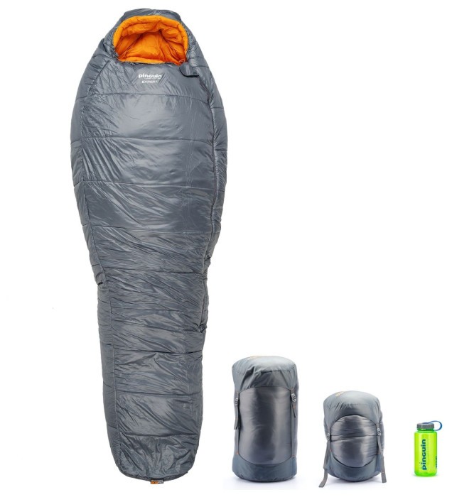 Спальный мешок Pinguin Expert (-8°С/-16°С), 185 см - Left Zip, Grey (PNG 233186) 2020