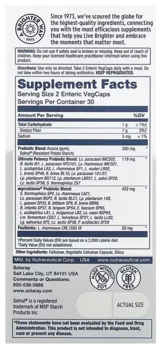 Complete Probiotic Ultimate Potency - 60 vcaps