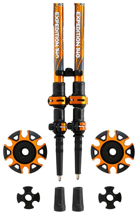 Трекинговые палки Tramp Expedition 140 Alu 7075 черные (пара) UTRR-001