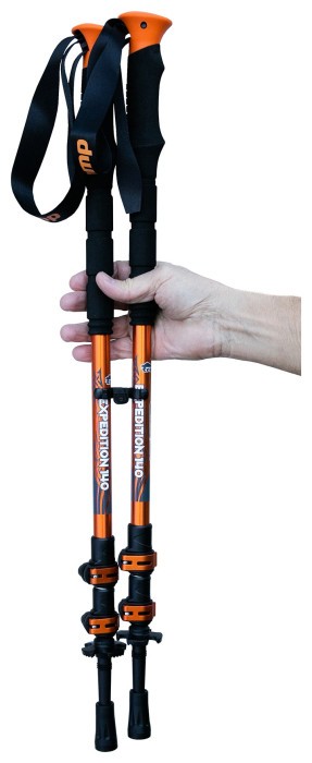 Трекинговые палки Tramp Expedition 140 Alu 7075 черные (пара) UTRR-001