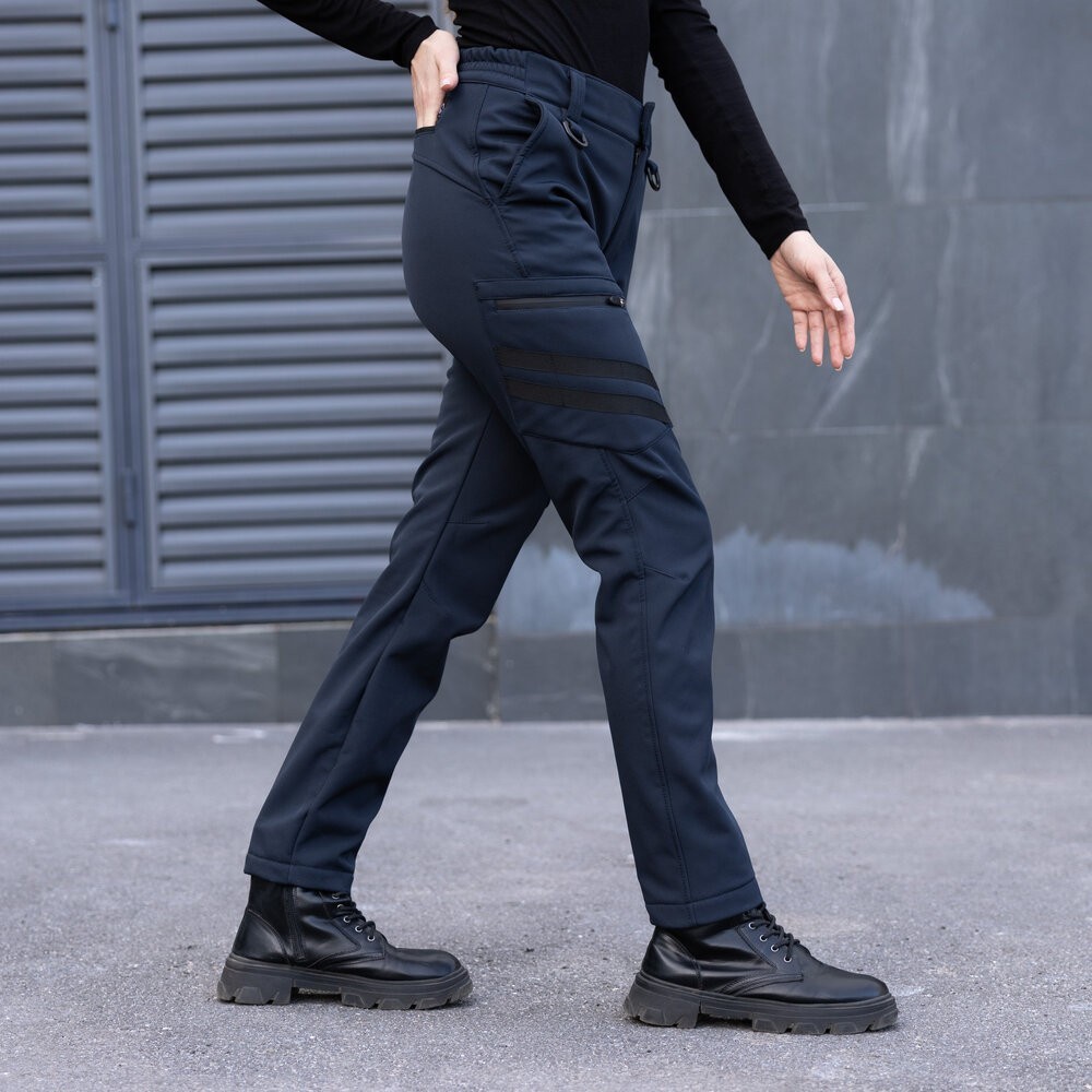 Темно-сині жіночі штани-карго Pobedov Static