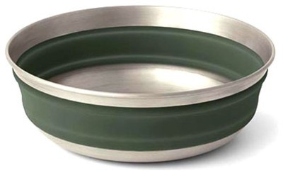 Миска складная Sea to Summit Detour Stainless Steel Collapsible Bowl, Laurel Wreath Green, M