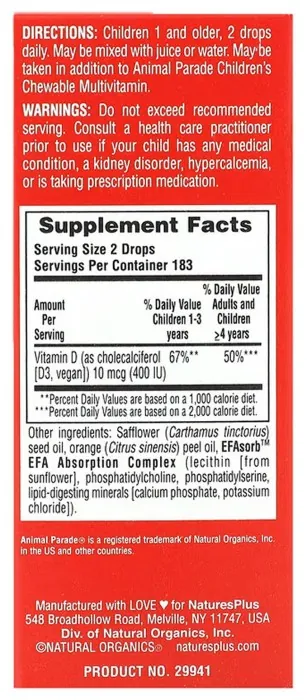 Kids Vit D3 400 IU – 10 ml