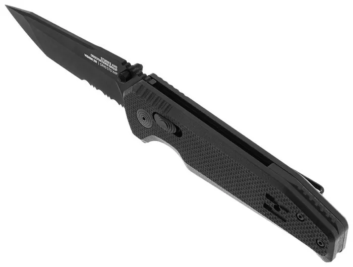 Розкладний ніж SOG Vision XR, Black / Partially Serrated