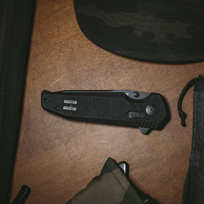 Розкладний ніж SOG Vision XR, Black / Partially Serrated